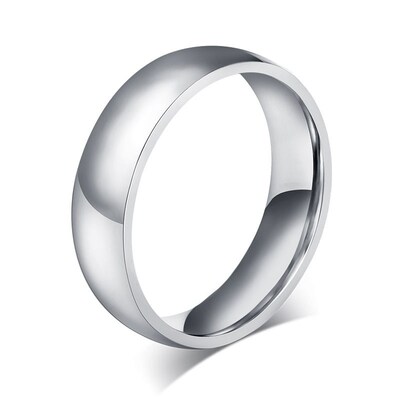 2/5/6/8mm Small Mini Silver Color Stainless Steel Simple Wom