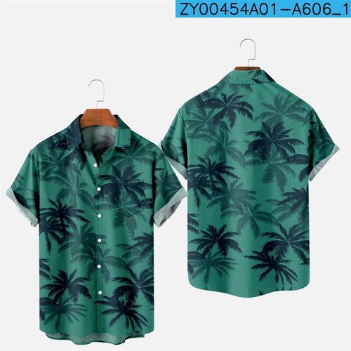 Summer Fashion Hawaiian Shirt 3D Printed for Men Casual Comf