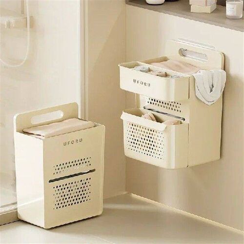 Large Capacity Household Foldable Plastic Laundry Basket