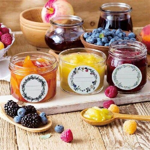 Self-Adhesive Labels 5cm Round Stickers Canning Labels Jar