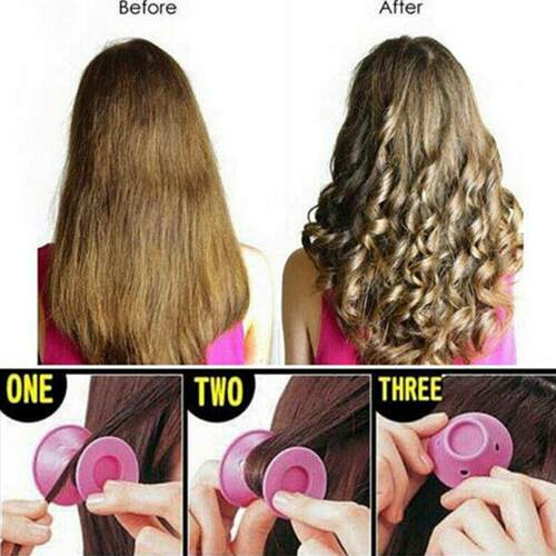 20/set Soft Rubber Magic Hair Care Rollers Silicone Hair