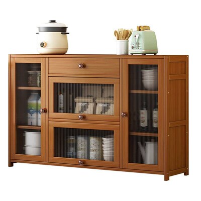 Nordic Sideboard Solid Wood Simple Household Wall High Cabin