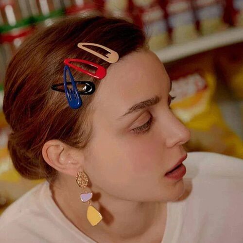 40 PcsLot New Women Girls Cute Colorful Waterdrop Shape Hair