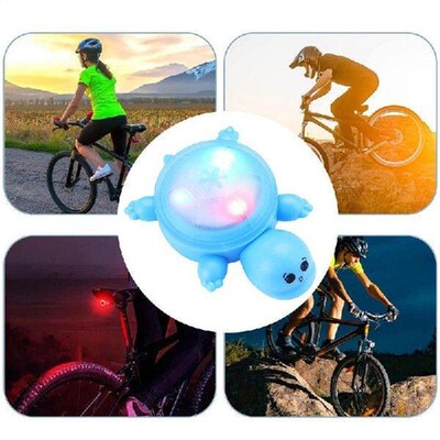 Cycling Tail Light Turtle Rear Bikes Light Weather