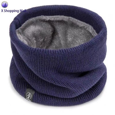 Winter warm knitted scarf for men/women outdoor neck cover