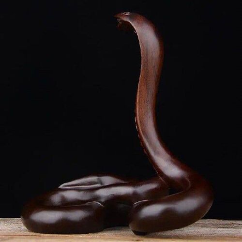 Black Sandalwood Wood Carving Snake Ornament Solid Wood