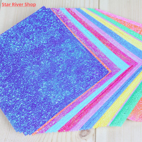 50pcs/set Square Origami Paper Single Side Shining Folding S