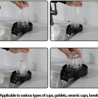 Kitchen Sink Glass Rinser Cup Washer  Bottle