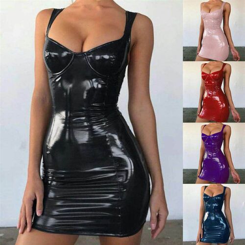 Ladies  Simple Pure Color Hip Wrap Dress Temperament Mini Dr
