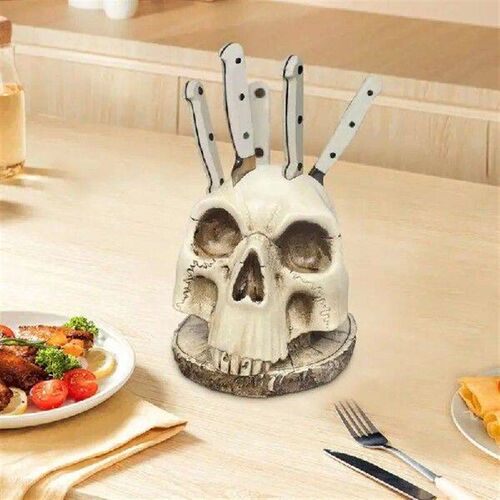 Kitchen Skeleton Cutter Holder Kitchen Cutter Storage Skull