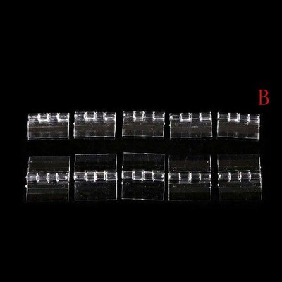 10 Pieces Plastic Folding Hinges Transparent  Hinge Durable