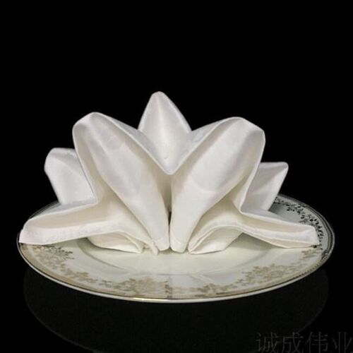 white rectangular table cloth hotel rag fresh napkin cloth
