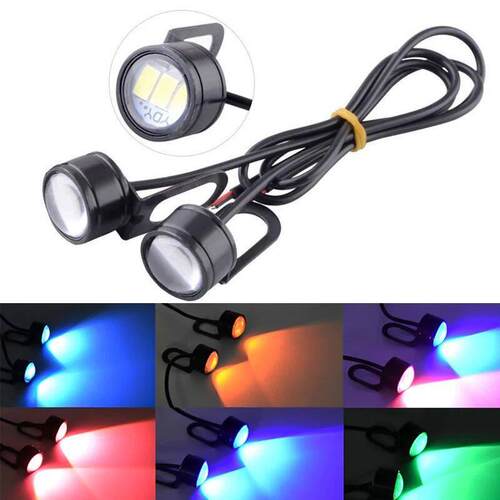 2Pcs Motorcycle Led Light Super Bright Spotlight Driving Saf