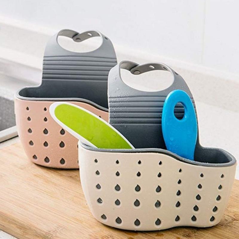 Kitchen Storage Drain Basket Soap Sponge Holder Kitchen Sink图片