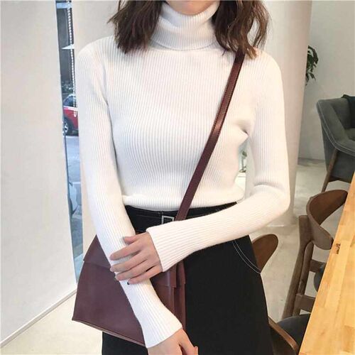 Turtleneck Cashmere Women Sweaters And Pullovers Autumn Wint
