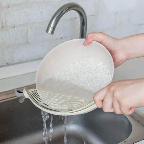 Rice Washer Kitchen Supplies Handy Hangable Rice Washing Mac