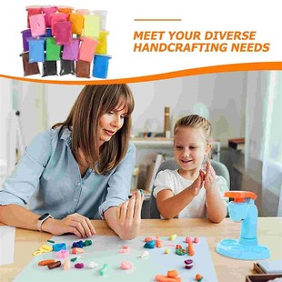 24 Bags Clay DIY Colorful Polymer Teenager Modeling for Kids