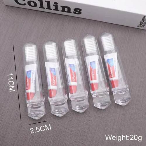 1 PC Portable Mini Travel Toothbrush Toothpaste Set Adult Ou