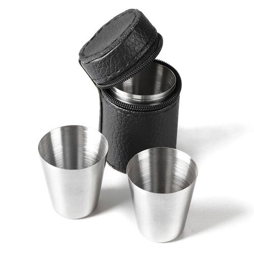 4/6Pcs Outdoor Practical Travel Stainless Steel Cups Mini Se