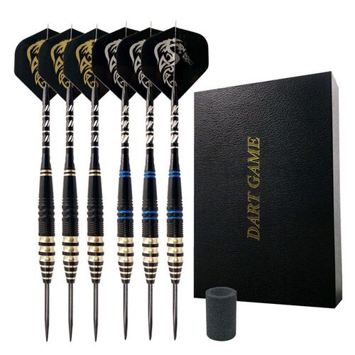 New 6pcs/set 23g Tungsten Steel Needle Darts Gift Box Set wi