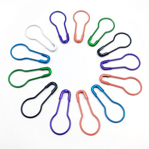 100pcs Colorful Pin Safety Pins Metal Clips Marker Tag Gourd