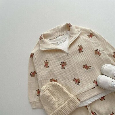 Spring Infant Baby Cartoon Clothing Sets Toddler Boys Girls