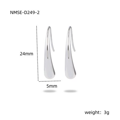 Korean Stainless Steel Nonfading Ear Hook Women Simple Indiv