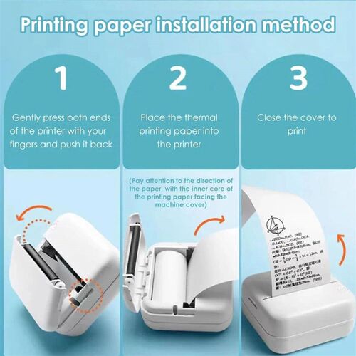 10Ps  Printer Paper For peripage Self Adhesive Thermal Paper