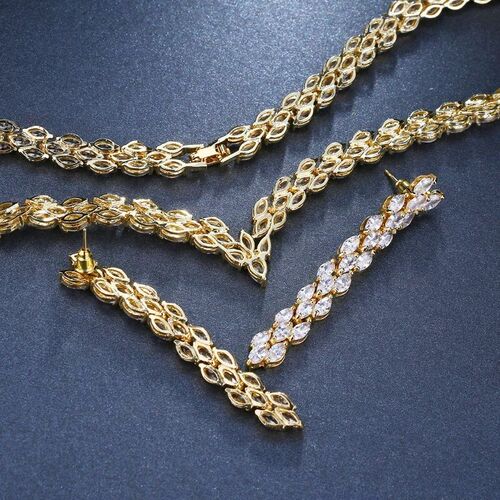 Emmaya Exquisite Cubic Zirconia Wedding Party Jewelry Set Go