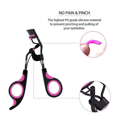 Eyelash Curler with 10pcs Replacement Pads Women Professiona