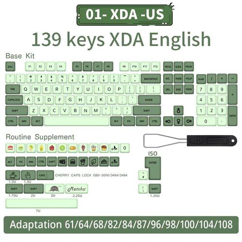 Nordic Keycaps spanish/French Language PBT Keycaps AZERTY XD