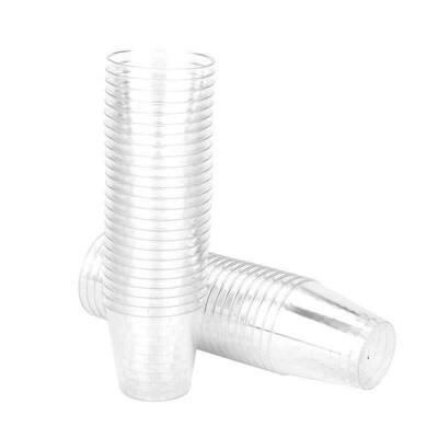 50pcs 30ml Plastic Shot Glass Disposable Shooter Cups Dispos