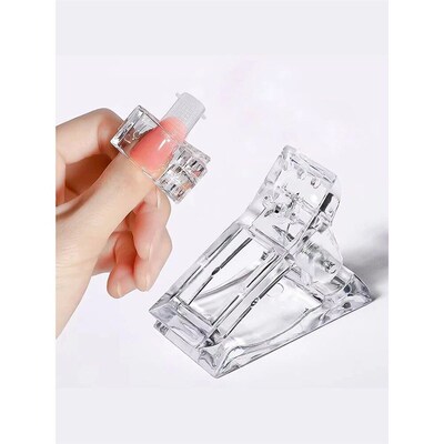 Acrylic Nail Clip Transparent Gel Quick Building Nail Tips C
