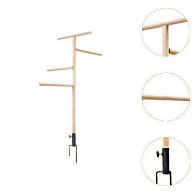 Bird Perch Stand Parrot Perch Coop Accessories Wooden Chick