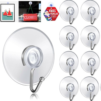 10/20Pcs Suction CupsSuckers Glass Window Wall Hook Hanger