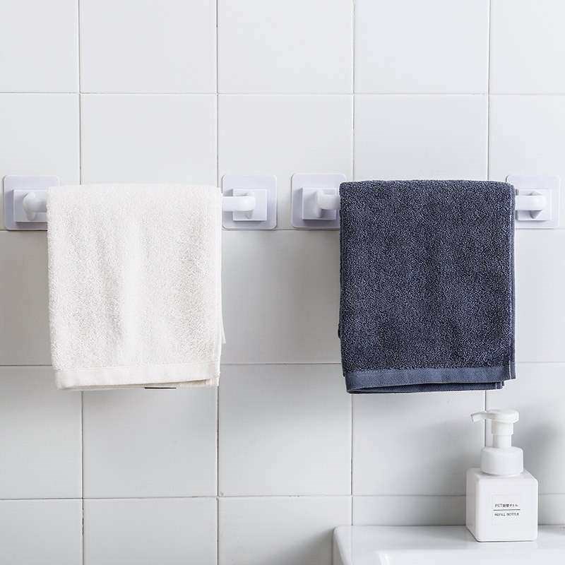 Non punching non trace bathroom towel rack Kitchen multifunc - 实物图