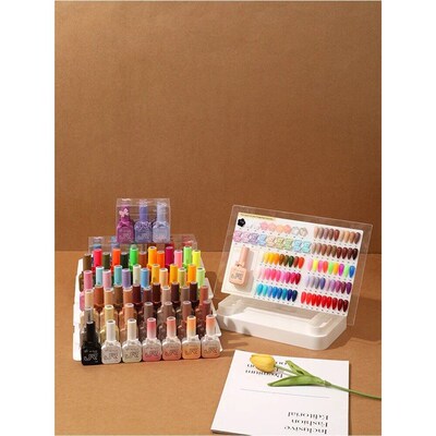 JR 9pcs 15ml gel nail polish set Including Red Pink Nude Gel