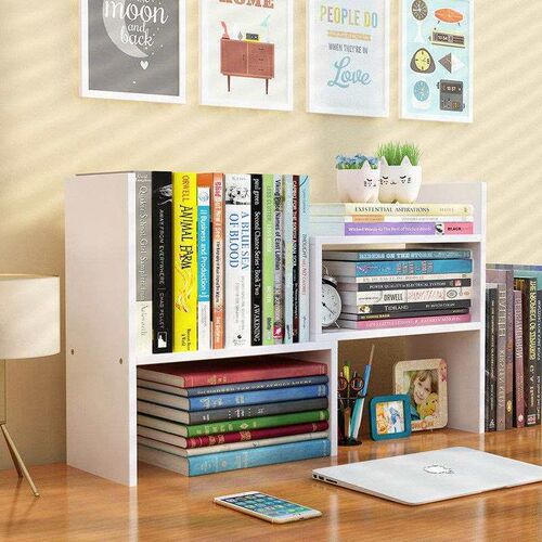 Bookshelf Simple Desk Office Book Desktop Storage Rack Child