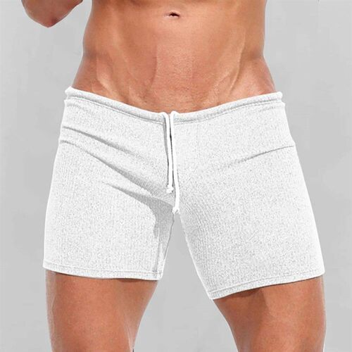 Mens Shorts Summer Causal Breathable Drawstring Short Pants