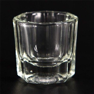 1pc Liquid Glass Powder Dappen Dish Crystal Glass Cup for