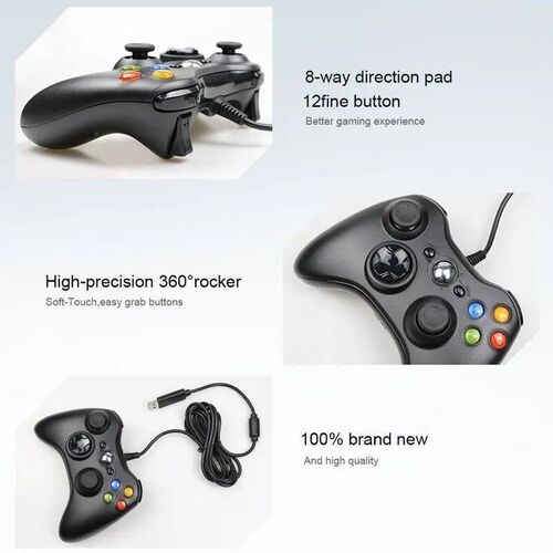 For Xbox 360 Wired Game Controller USB Wired Joystic Gamepad