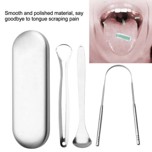 Tongue Scraper set Tongue Brush Tongue Cleaner Tongue Toothb
