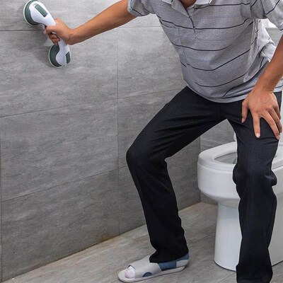 Bathroom safety handrail for the elderly, no-drilling requir