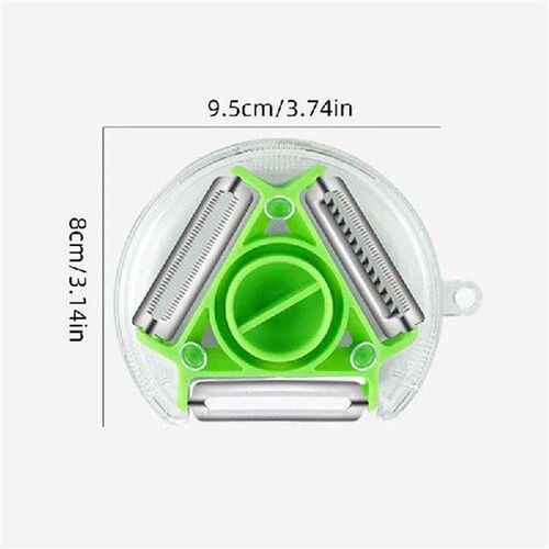 3 In 1 Magic Trio Peeler Set Slicer Stainless Steel Peeler
