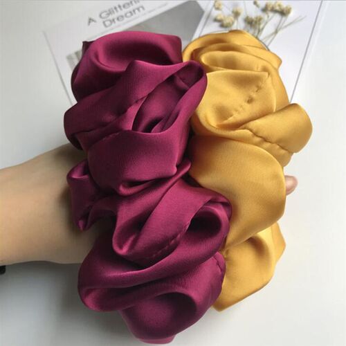 Oversized Scrunchies Big Rubber Hair Ties Elastic Hair Bands