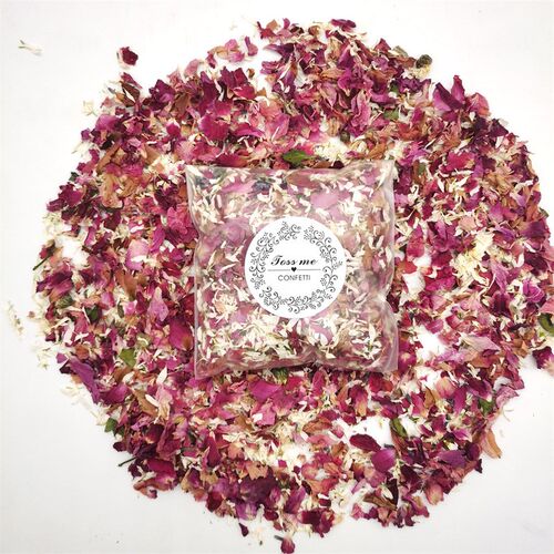 1/5/10Packs Dried Flower Rose Petals Natural Wedding Confett