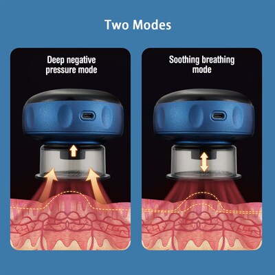 Electric Cupping Massage Body Cups Gua Sha Scraping Anti-Cel
