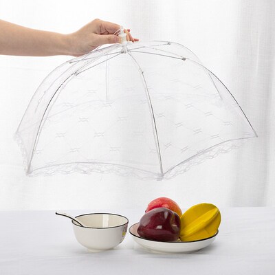 1PC Portable Umbrella Style Food Cover Anti Mosquito Meal Co