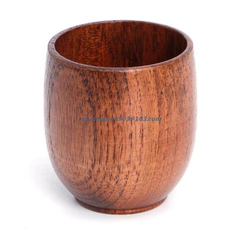 Small Traditional Handmade Natural Solid Wood Wine Cup Woode