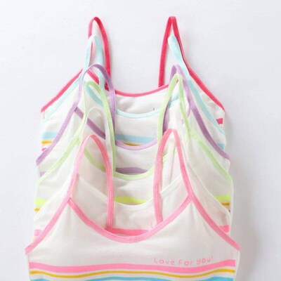 9-12 Years Kids Bras Young Girls Underwear Teenage Training